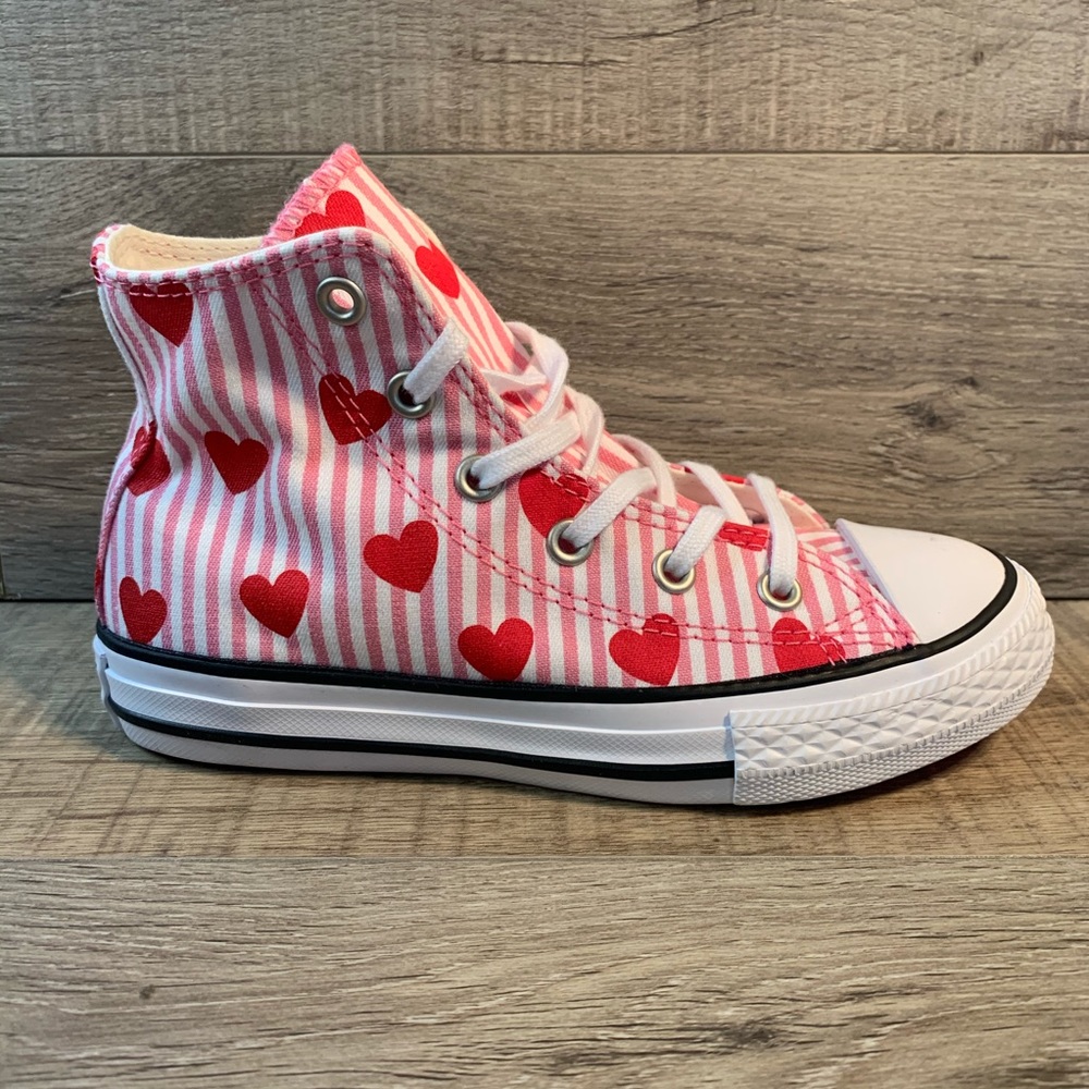 Converse CTAS Hi Pink Red White - Picture 2 of 6